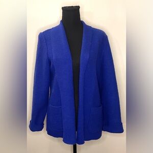 Chico's- Royal Blue Open-Front Outer Jacket Size 0